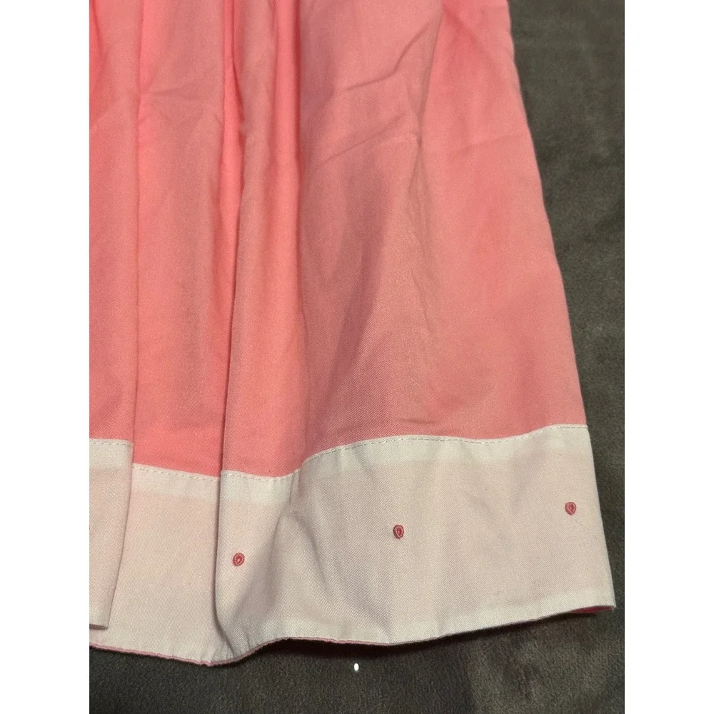 The Proper Peony Girls Pink Tulip Embroidered Flutter Sleeve Dress Size 6Y